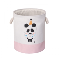 Collapsible Canvas Storage Box, Fodable Laundry Hamper Bucket Waterproof Bins